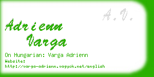 adrienn varga business card